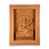 Goddess Saraswati Wood Carving